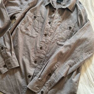 Elegant Women's Taupe Button Down Shirt